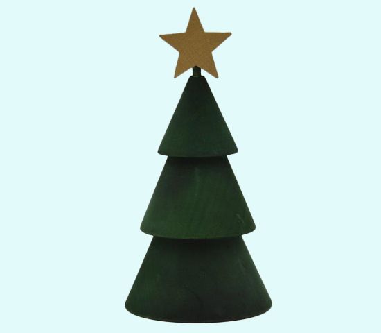 Tree w/ yellow star, green