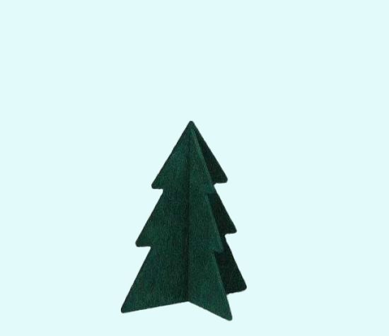 Tree S green, set of 3