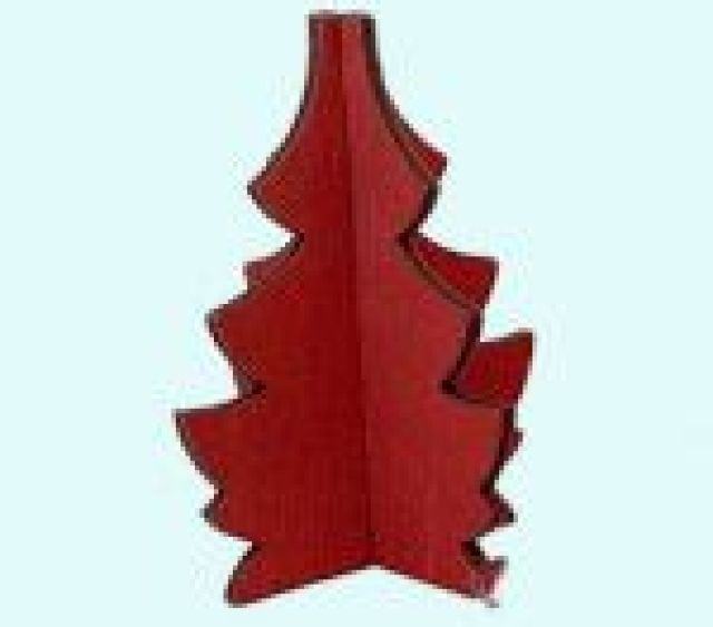 Tree 3 D 3", red