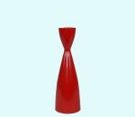 Candlestick tall 7 1/2", red