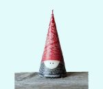 Tomte cone candle 4 3/8", 8-9 hrs, fros.red