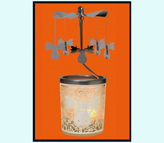 Candle lantern carousel, moose