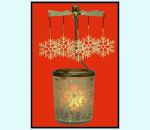 Candle lantern carousel, snowflake