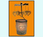 Candle lantern carousel, heart