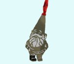 Christmas decoration, gold Gnome