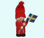 Tomtegirl w/ Swedish flag