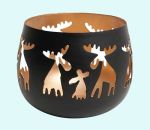 Votive c-h moose, black