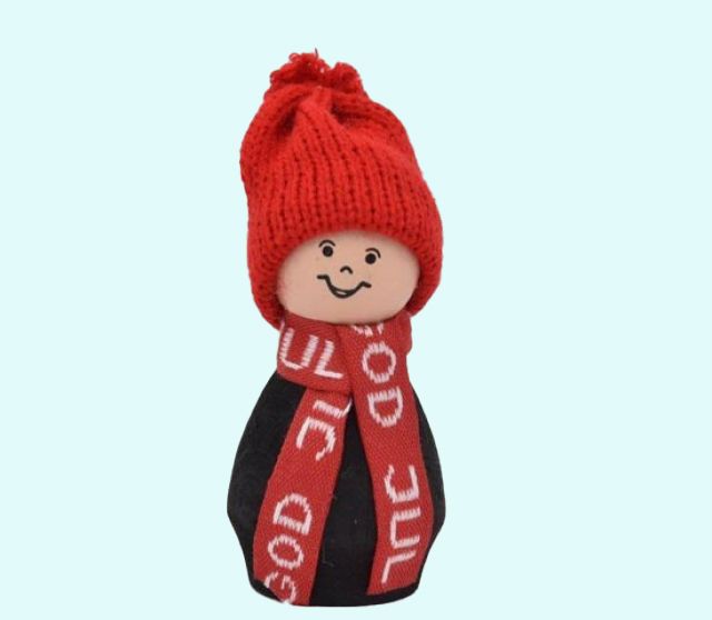 Tomte w/ God Jul scarf, black