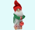 Tomte w/ Christmas ball ornament