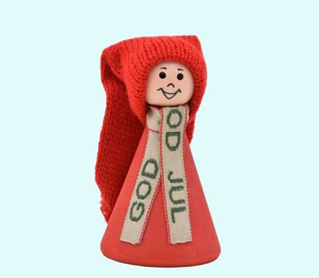 Tomte boy w/God Jul scarf