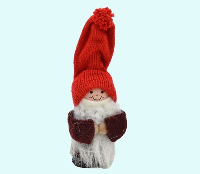 Tomte w/long beard & tall hat