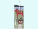 Bookmark, red Dalahorse