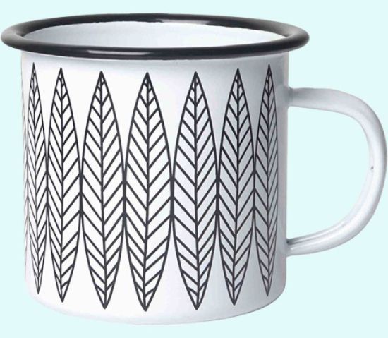 Mug, enamel, salix