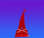 Tomte w/tall hat 8", red