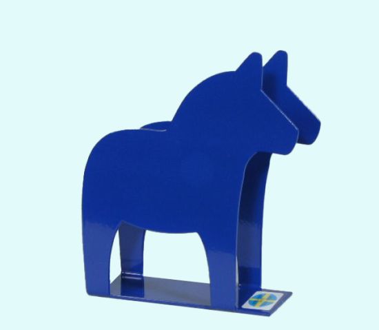 Napkin holder, blue horse