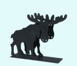 Napkin holder, black moose