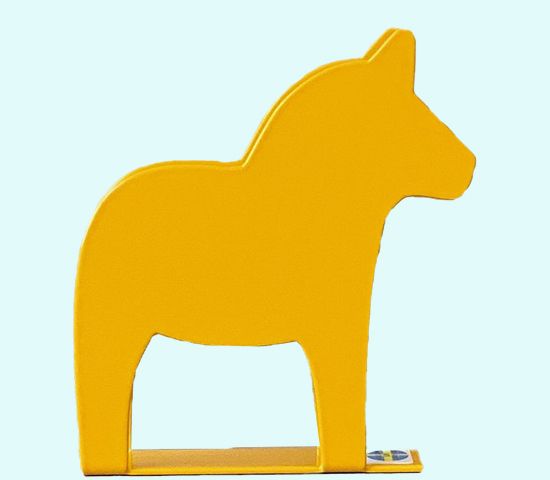 Napkin holder, yellow horse