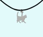 Necklace, white cat