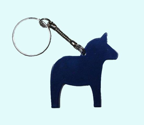 Keychain, blue horse