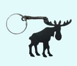 Keychain, black moose