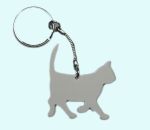 Keychain, white cat