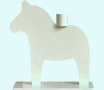 Horse c-h 7 1/2", white