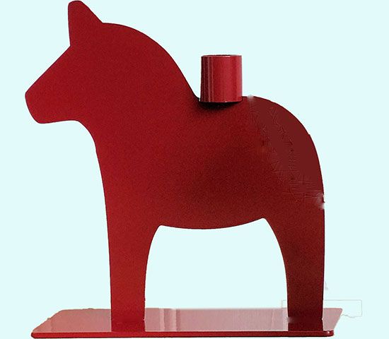 Horse c-h 7 1/2", red