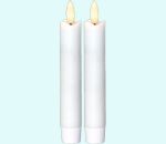 LED candle Flamme, 6", set of 2