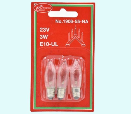 Repl.bulbs for 5 lights, 23V, 3-pk