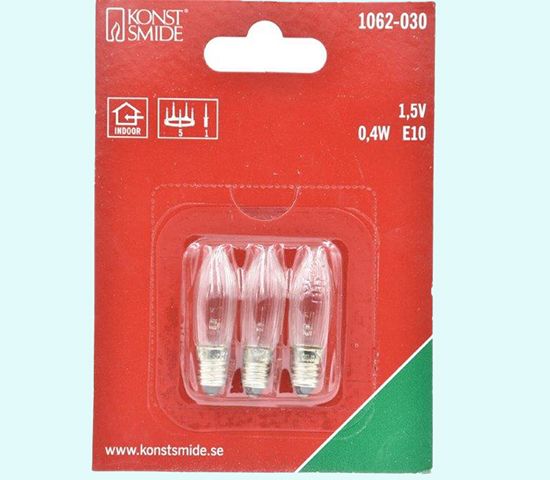 Repl. bulb for Lucia crown, 1.5 V, 3-pk