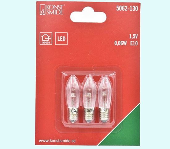 Repl.bulb for Lucia crown, 1.5V, 3-pk, LED