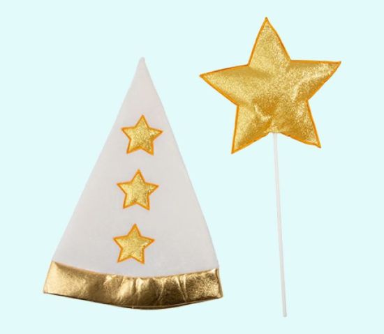 Star boy hat & wand, fabric