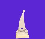 Tomte w/tall hat 8", white