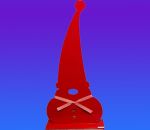 Tomte w/tall hat 12", red