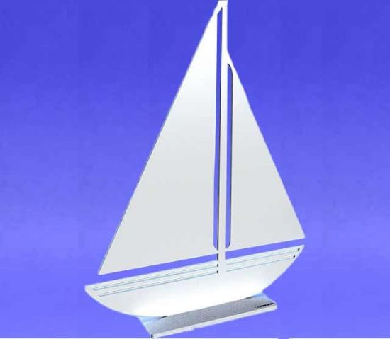 Sailboat 14", white