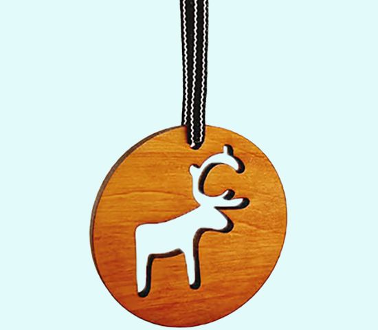 Cutout ornament, reindeer