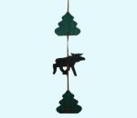 Garland, Tree / moose, 4 - pc