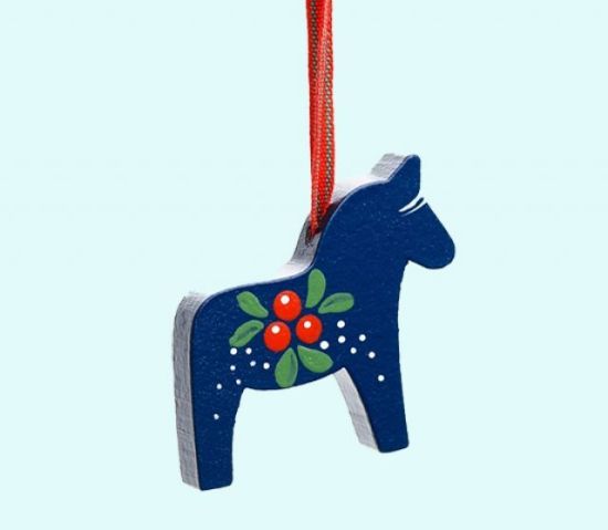 Horse, blue w/ lingonberry