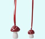 Ceramic decoration, mushroom, set of 2