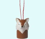 Ceramic decoration, fox bell