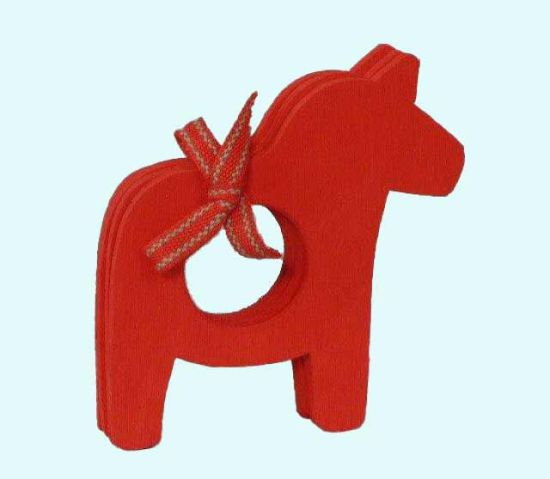 Napkinring 4-pk, horse