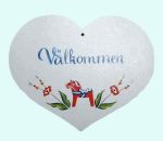 Heart, Välkommen, white w/ Dalahorse