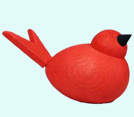 Bird L, red