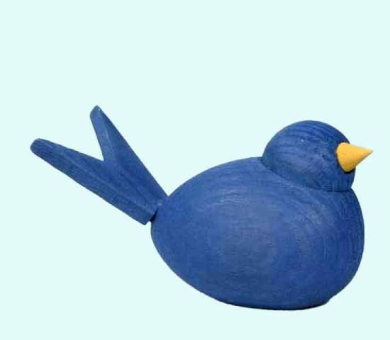 Bird L, blue