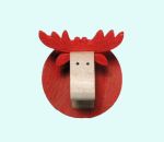 Moose magnet, red