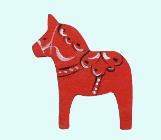 Magnet, Dalahorse red