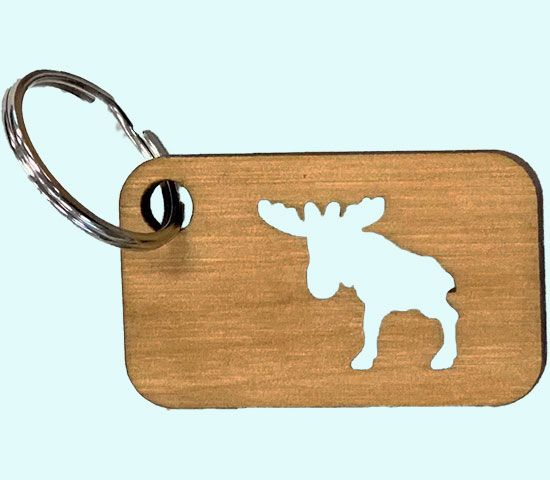 Keyring, moose cutout