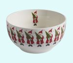 Bowl 13.5 oz, Tomte holding tree