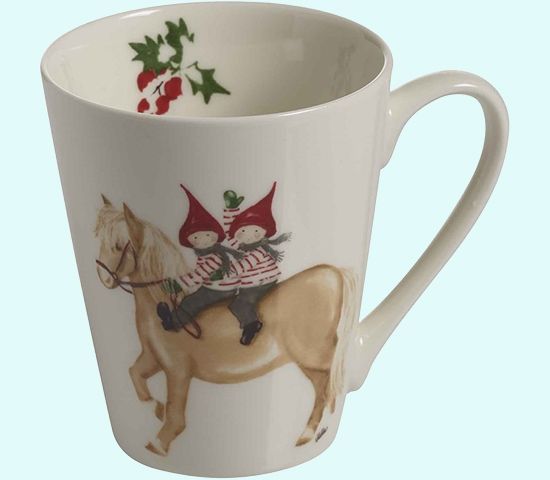 Mug w/Tomte kids on horse