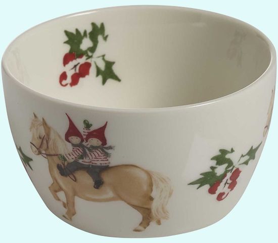 Bowl 6.75 oz, Tomte kids on horse